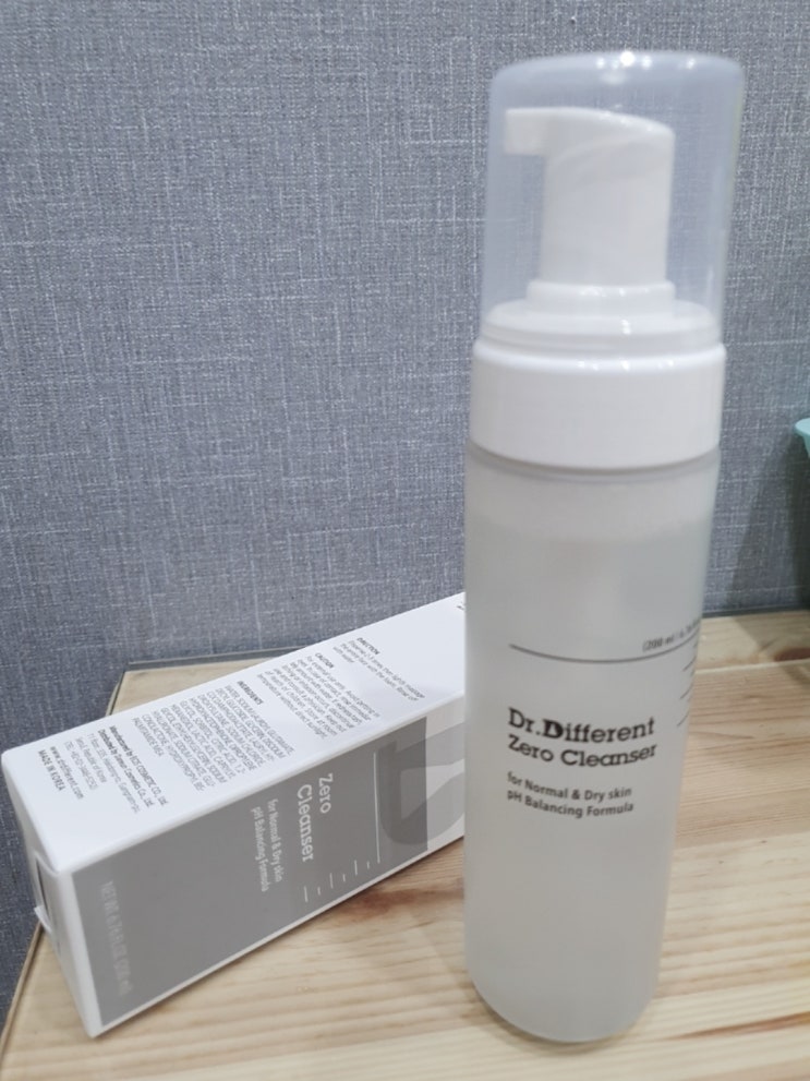  약산성 폼 클렌저추천! 닥터디퍼런트 중건성제로클렌저