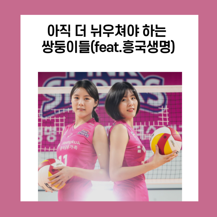  더 뉘우쳐야 하는 흥국 쌍둥이들