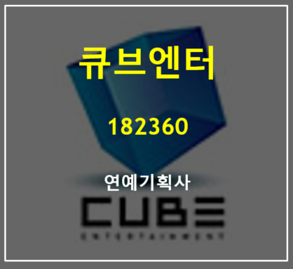  큐브엔터 주가와 실적 총정리 (feat. 액면병합 및 최대실적, 여자아이들, 펜타곤, 우기, 비투비, 화장품)