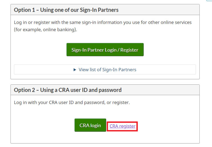  캐나다 워킹홀리데이 캐나다 국세청(CRA) 회원가입(Register)하는법
