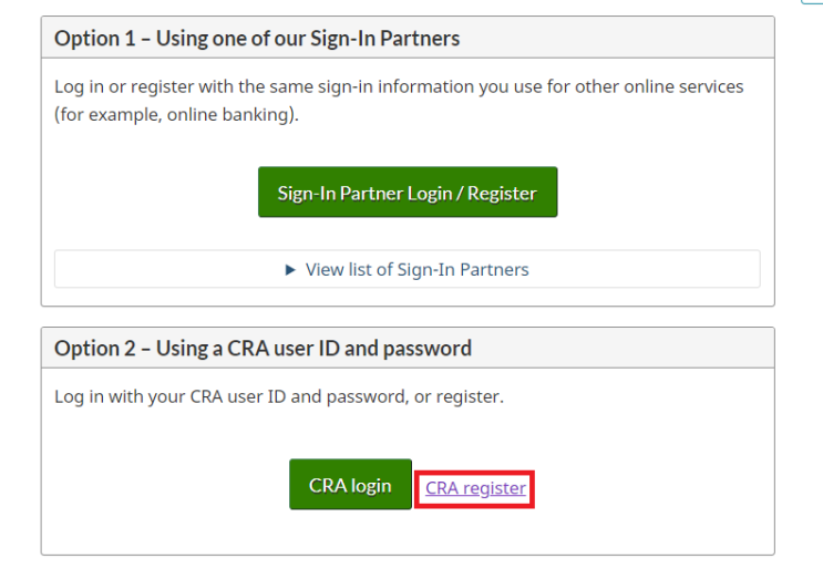 캐나다 워킹홀리데이 캐나다 국세청(CRA) 회원가입(Register)하는법