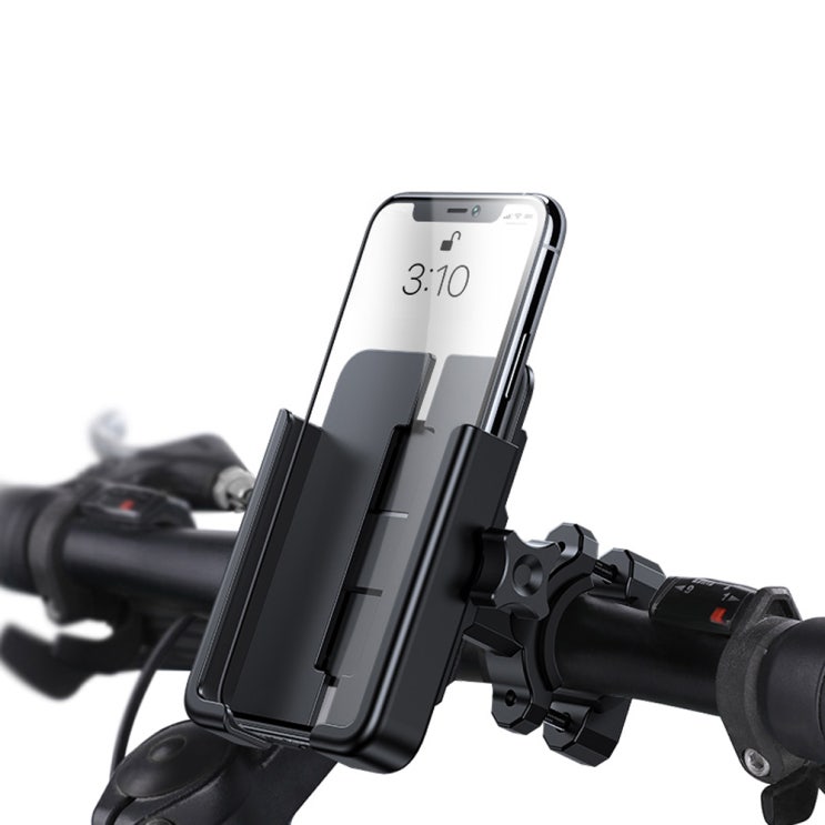 요즘 인기있는 브론코 알루미늄 자전거 휴대폰 거치대, 메탈 블랙, 1개 추천합니다