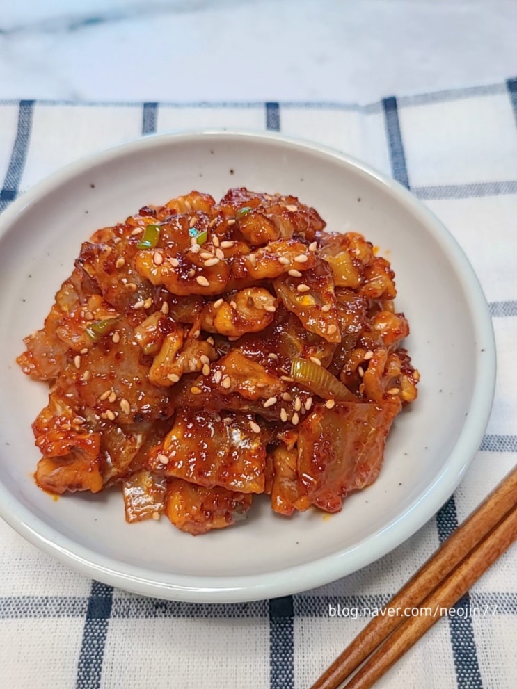 쥐포볶음 진짜로 맛있는반찬 쥐포반찬 만들기