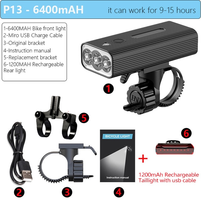 핵가성비 좋은 전동킥보드악세사리 자전거경보기 강력한 LED 자전거 라이트 800LM L2 USB 충전식 자전거 라이트 전조등 방수 6400mAh 자전거 손전등 18650 자전거 액 핵가성비 좋은 전동킥보드악세사리 자전거경보기 강력한 LED 자전거 라이트 800LM L2 USB 충전식 자전거 라이트 전조등 방수 6400mAh 자전거 손전등 18650 자전거 액