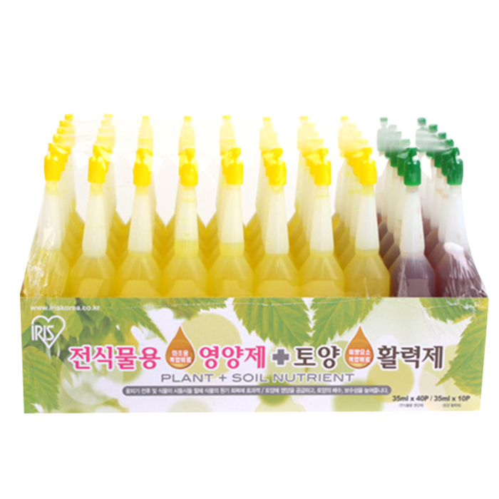 최근 인기있는 아이리스코리아 전식물용 영양제 35ml x 40p + 토양 활력제 35ml x 10p, 1세트 추천합니다