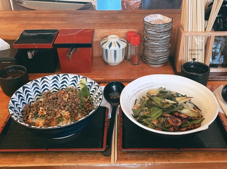  서촌맛집추천 히타토제면소; 지도리우동, 니꾸붓카가케