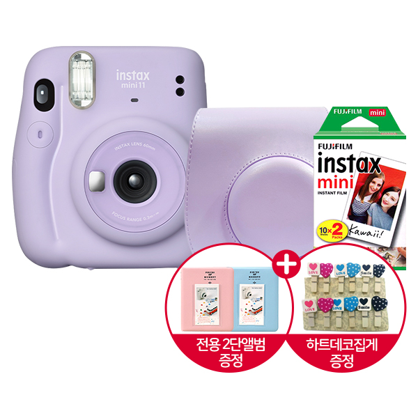 핵가성비 좋은 인스탁스 미니11+케이스+필름20장+전용2단앨범+하트집게/폴라로이드, 라일락퍼플 추천해요 핵가성비 좋은 인스탁스 미니11+케이스+필름20장+전용2단앨범+하트집게/폴라로이드, 라일락퍼플 추천해요