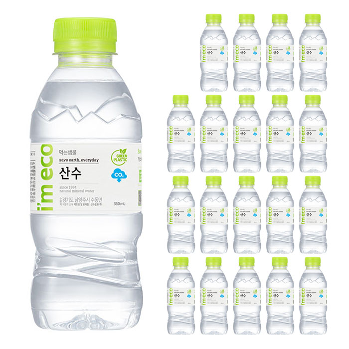 많이 팔린 아임에코 산수 생수, 330ml, 20개 추천합니다