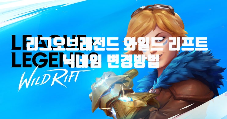  롤 와일드리프트 닉네임변경 방법
