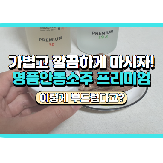  술선물은 명품 안동소주 프리미엄이 정답! 할인받는 팁까지
