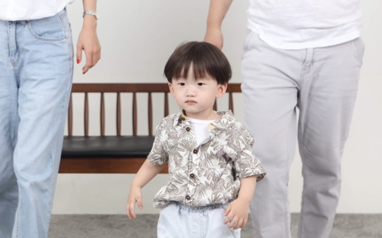  일산 백석 셀프사진관에서 두돌아기랑 추억 남기기