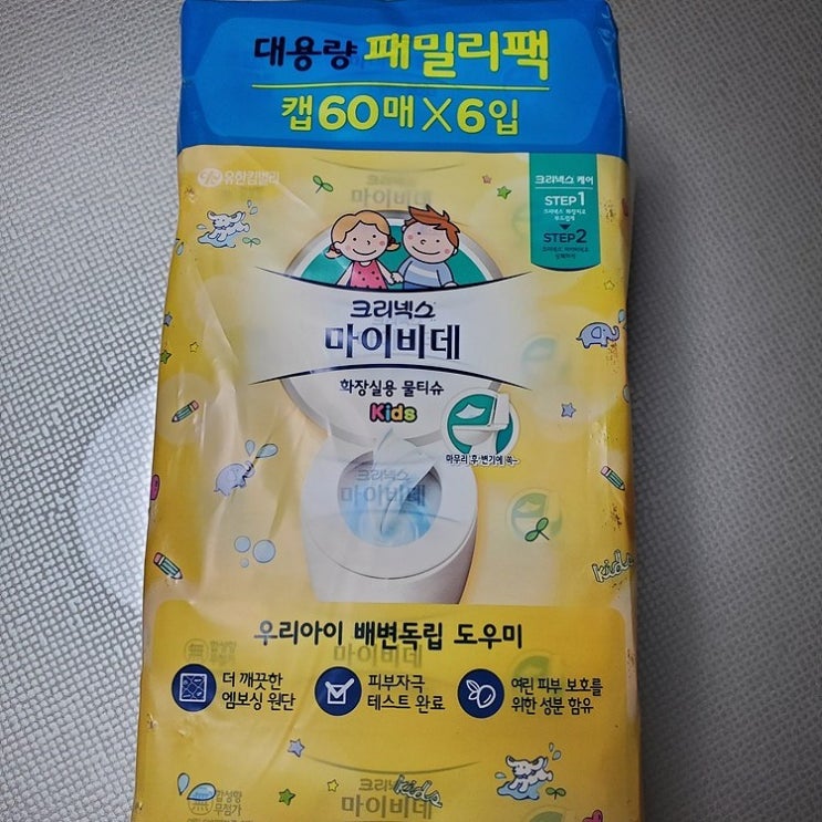 후기가 정말 좋은 크리넥스 마이비데 키즈 티슈, 60매x12팩 ··· 후기가 정말 좋은 크리넥스 마이비데 키즈 티슈, 60매x12팩 ···