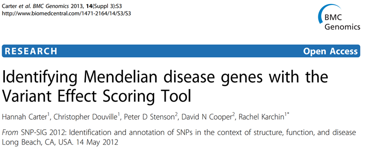  논문분석)Identifying Mendelian disease genes with the Variant Effect Scoring Tool(VEST)