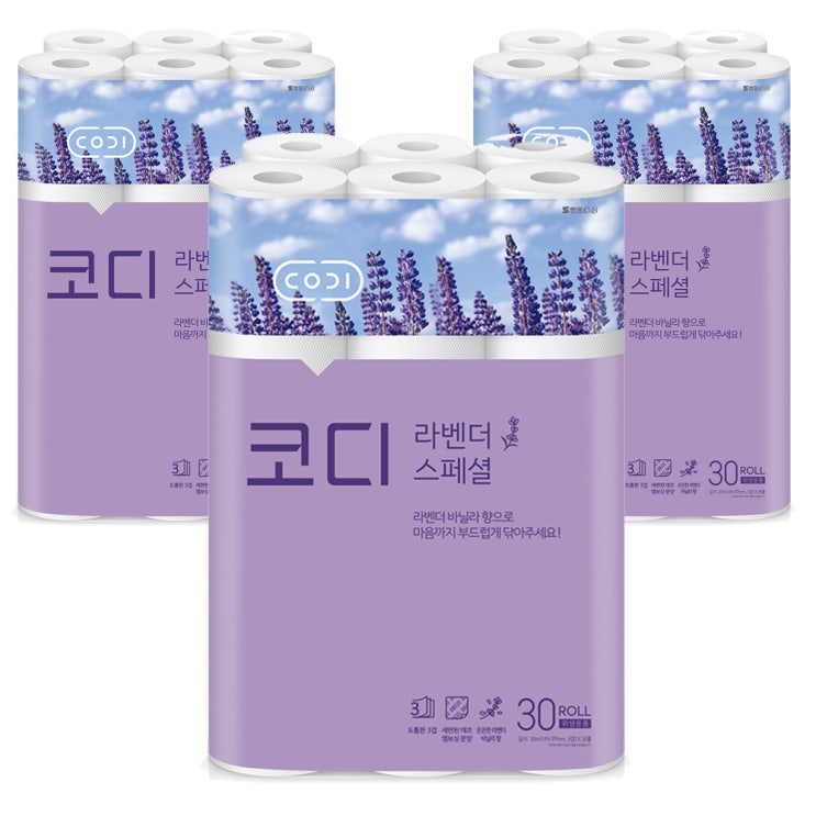 최근 인기있는 코디 라벤더 스페셜 3겹 롤화장지 30m, 30롤, 3팩 추천해요 최근 인기있는 코디 라벤더 스페셜 3겹 롤화장지 30m, 30롤, 3팩 추천해요