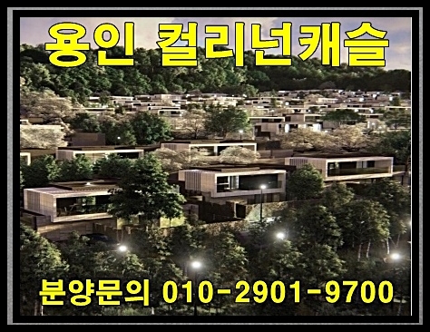  용인 컬리넌캐슬 럭셔리 타운하우스 분양 정보