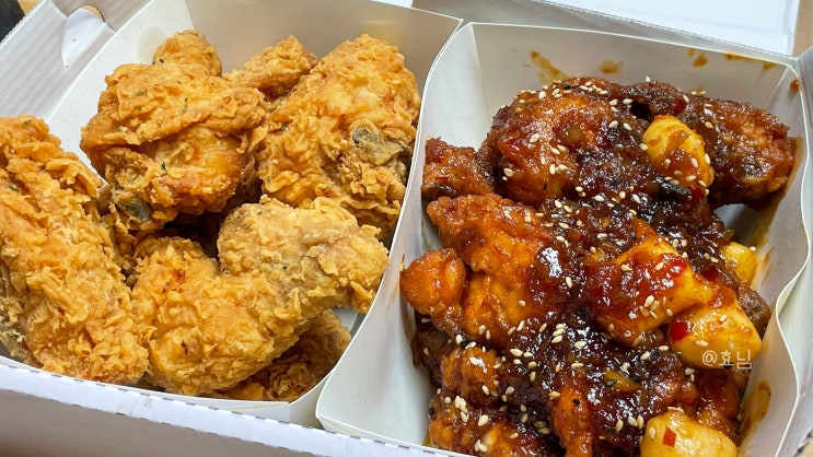  치킨더홈 메뉴 추천 순살 반반치킨