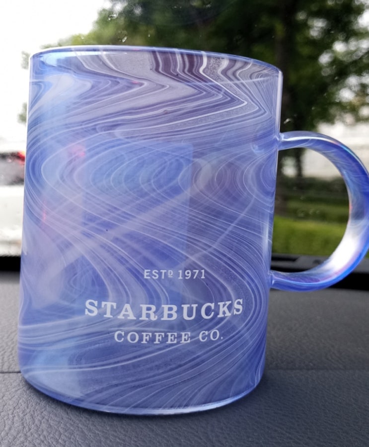 스타벅스 블루 써머 미스틱 글라스 구매 - 오묘한 색상으로 매력적인 컵
