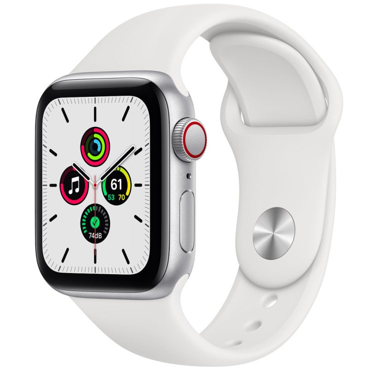 선호도 높은 Apple 애플워치 SE, GPS+Cellular, 실버 알루미늄 케이스, 화이트 스포츠 밴드 추천합니다 선호도 높은 Apple 애플워치 SE, GPS+Cellular, 실버 알루미늄 케이스, 화이트 스포츠 밴드 추천합니다