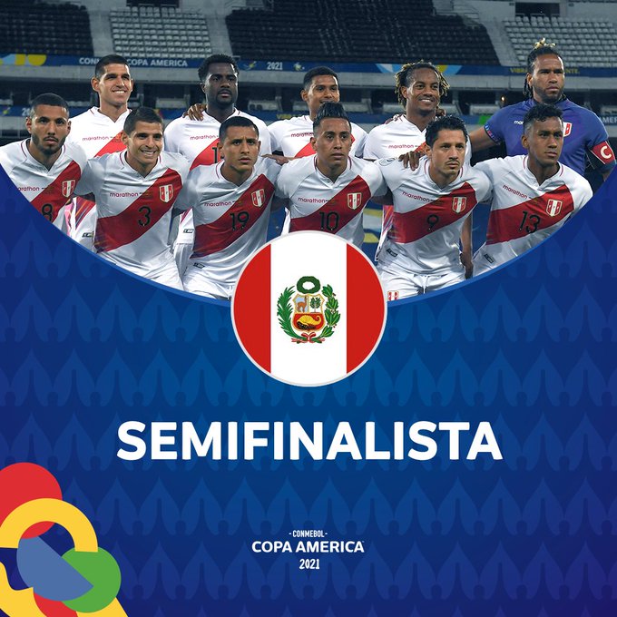 코파 아메리카 2021, 4강 1경기 대진 확정
