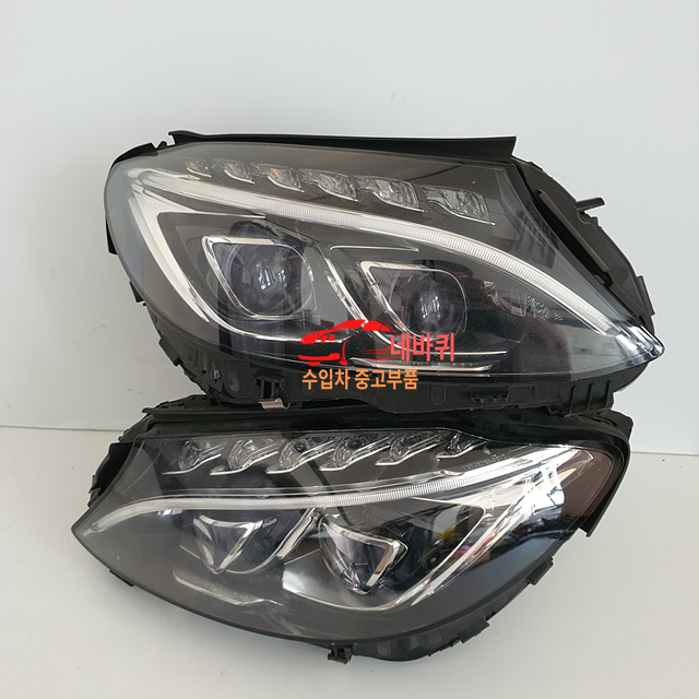  수입차부품 벤츠 C클래스 W205 중고 라이트 헤드램프 전조등 듀얼 amg (장안동중고부품 벤츠부품 C클래스부품 중고라이트 네바퀴)