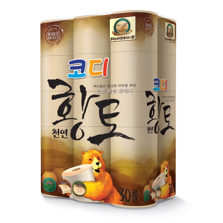 가성비 좋은 코디 천연 황토 천연펄프 3겹 롤화장지 27m, 30롤, 1개 추천합니다 가성비 좋은 코디 천연 황토 천연펄프 3겹 롤화장지 27m, 30롤, 1개 추천합니다