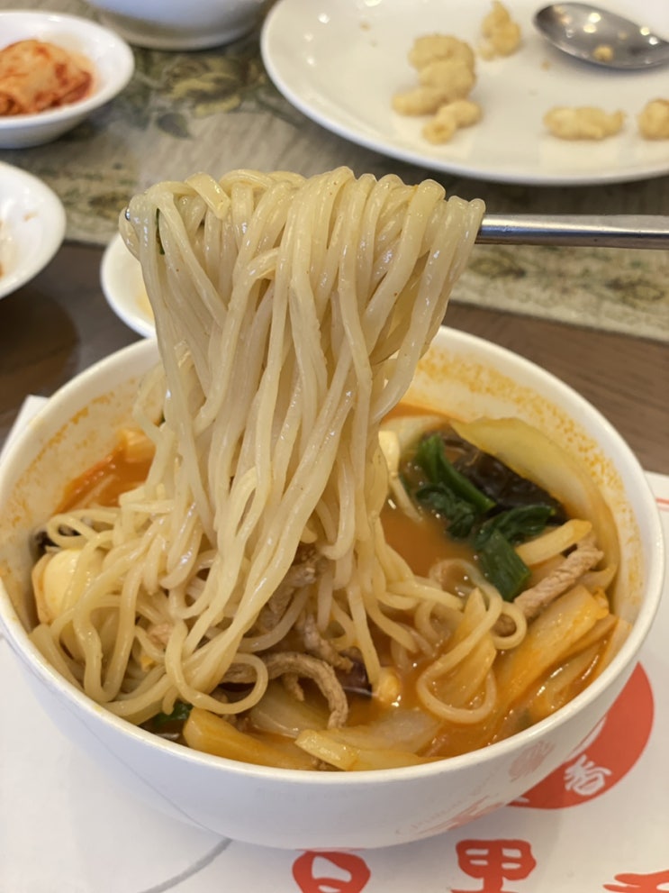 전주 백리향 전북대 신정문 맛집 짬뽕 탕수육