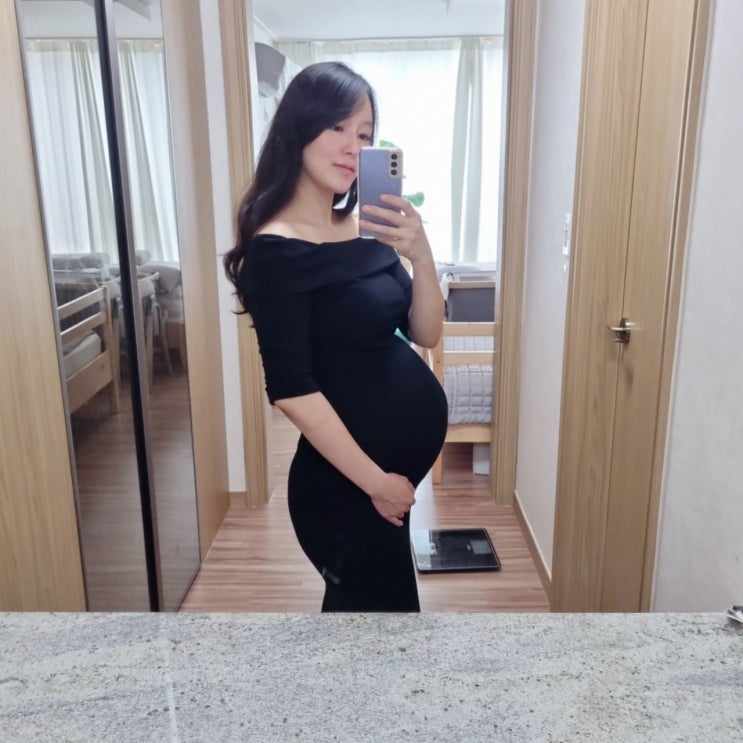 [둘째 임신] 임신 10개월 임신 38주 증상 / 임신 배크기 / 막달 가진통 / 피비침 / 내진