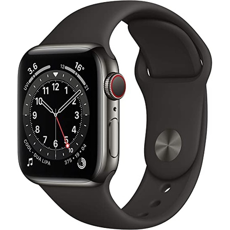 요즘 인기있는 Apple Store 방문 New Apple Watch Series 6 (GPS + Cellular 40mm)-흑연 스테인리스 스틸 케이스와 검은, One Color 요즘 인기있는 Apple Store 방문 New Apple Watch Series 6 (GPS + Cellular 40mm)-흑연 스테인리스 스틸 케이스와 검은, One Color
