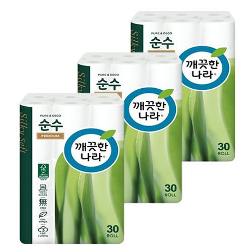 최근 인기있는 깨끗한나라 프리미엄 순수 30m30롤 x 3팩 (총90롤), 30롤 추천합니다 최근 인기있는 깨끗한나라 프리미엄 순수 30m30롤 x 3팩 (총90롤), 30롤 추천합니다