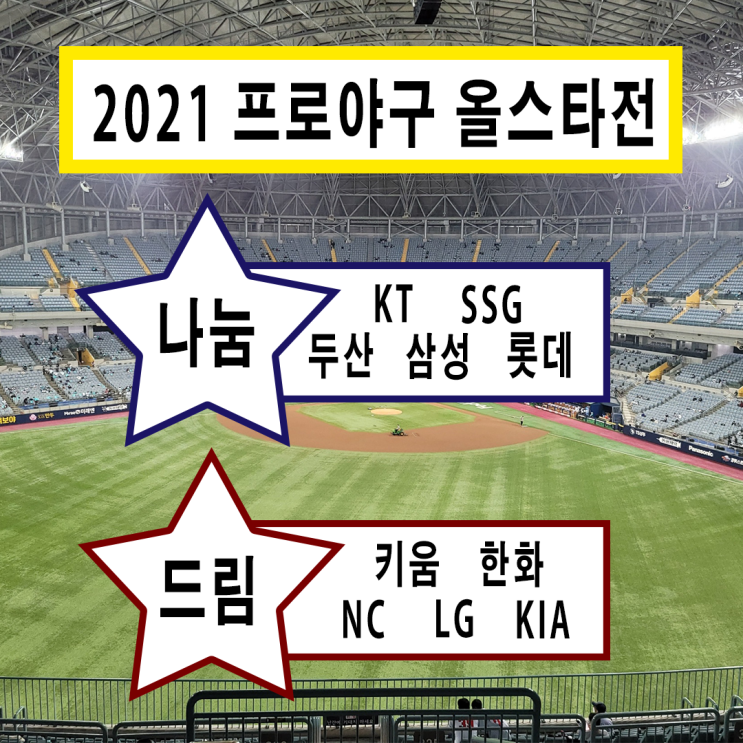 KBO 2021 프로야구 올스타전 투표 KBO 2021 프로야구 올스타전 투표