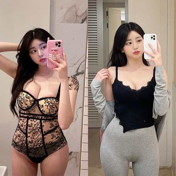 요즘 예뻐서 팔로우 당한다는 처자의 몸매