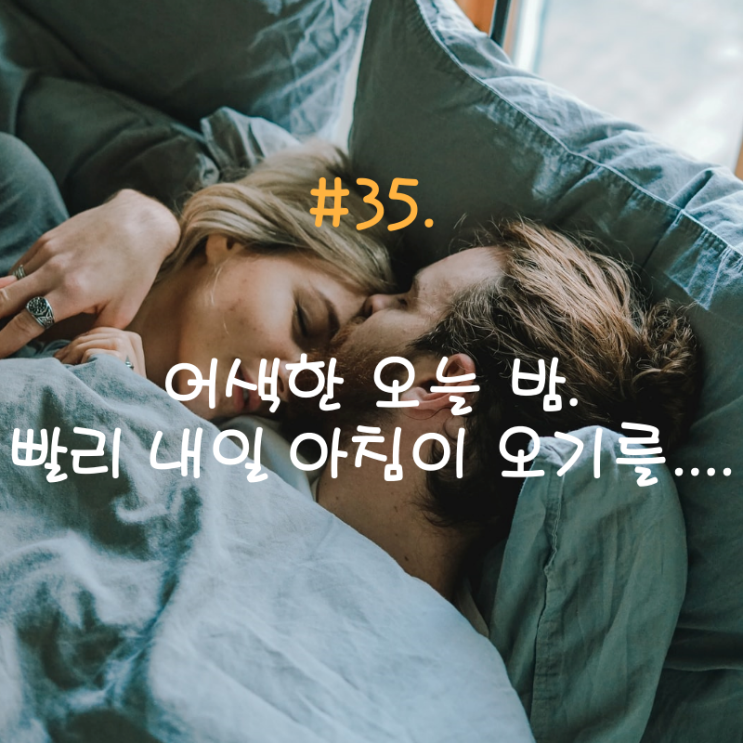  #35. 어색한 오늘 밤. 빨리 내일 아침이 오기를....