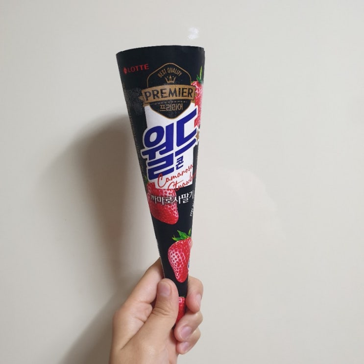  [GS25편의점] 까마로사 딸기맛 (월드콘 프리미어)