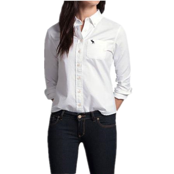 인기있는 폴로 랄프로렌 여성 클래식핏 포플린 셔츠 (2컬러) Abercrombie & Fitch AF 긴팔 셔츠 블라우스 옥스포드 ···