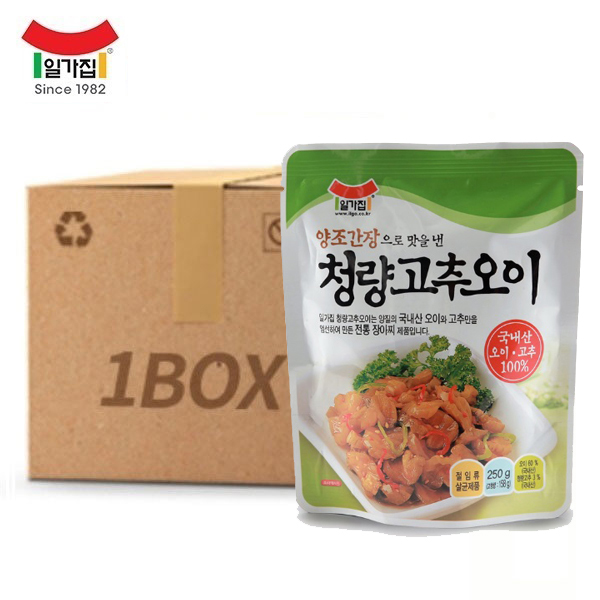 구매평 좋은 [일가집] 청량고추오이 250g x 1박스, 12개 좋아요