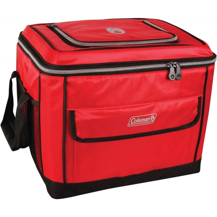 인지도 있는 간편한 수납을 위한 Coleman Soft Cooler Bag 접이식 설계 40캔 쿨러 빨간색 : 스포츠 & 아웃도어 ···