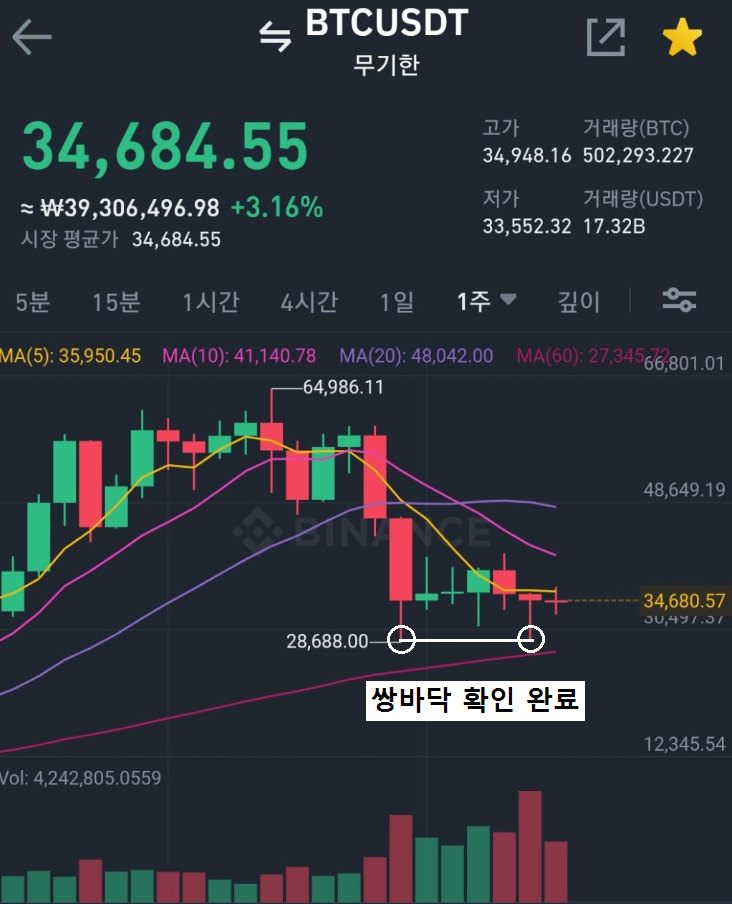 NFT코인 불장의 선두주자로 엄청난 상승력을 보여줄 것인가.(feat. 비트코인저점)