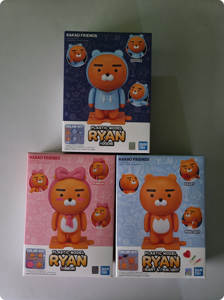  라이언 카카오 프랜즈 반다이 프라모델 3종 찾았습니다^^ 간단리뷰