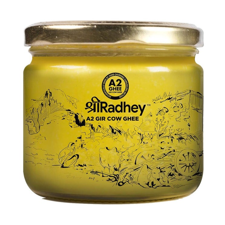 선호도 높은 Shree Radhey A2 GIR 기버터 300ml 전통 방식 손으로 짠 우유 키토제닉 Cow Ghee, 1개 추천합니다