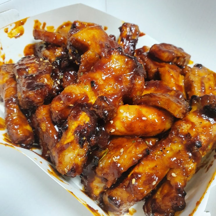  쪽갈비에 미치 닭