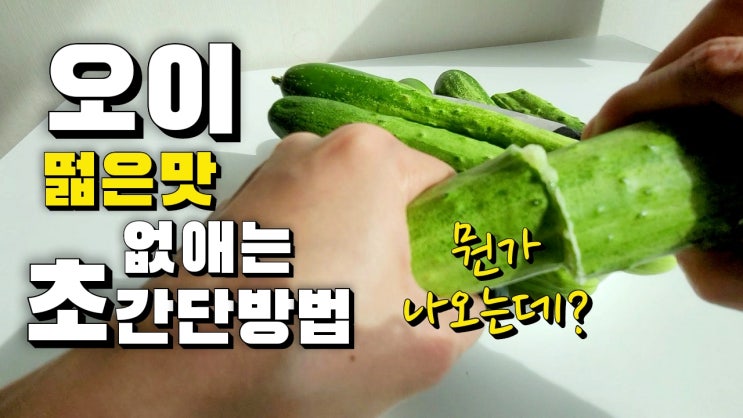 [자연식물식]오이편(2) 오이 떫은맛 없애기!! 오이 쓴맛 제거하기!!오이 맛있게 먹는법