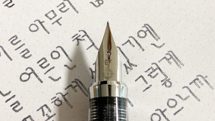  우리의 삶이 그렇게 만만치만은 않으니까 (만년필 필사, 아이디스타자체, 영생 3008 EF닙)