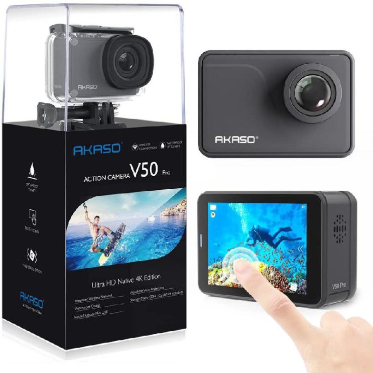 당신만 모르는 AKASO 아카소 V50 pro 4K Wifi 터치스크린 방수 액션캠 ··· 당신만 모르는 AKASO 아카소 V50 pro 4K Wifi 터치스크린 방수 액션캠 ···