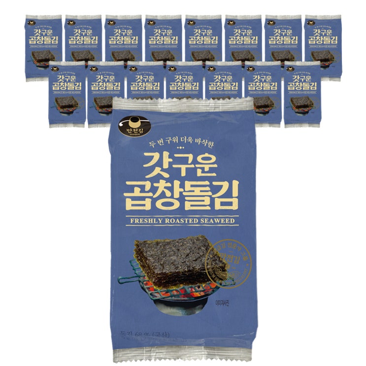잘나가는 만전김 갓구운 곱창돌김, 5g, 16개 추천합니다 잘나가는 만전김 갓구운 곱창돌김, 5g, 16개 추천합니다