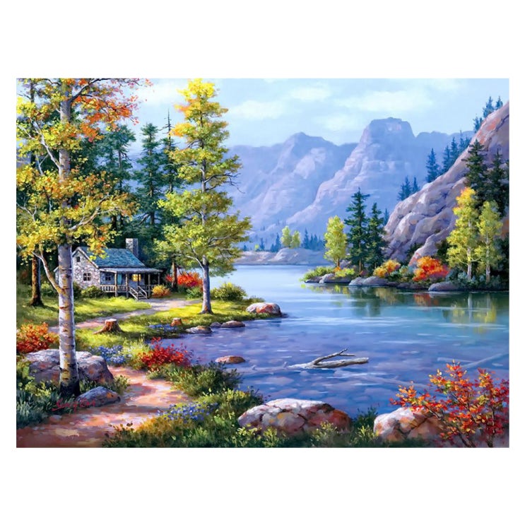 핵가성비 좋은 케이엠엘리 일체형 캔버스 액자 3D 원형 보석십자수 키트 50 x 40 cm, 흐르는 강물처럼, 1세트 ··· 핵가성비 좋은 케이엠엘리 일체형 캔버스 액자 3D 원형 보석십자수 키트 50 x 40 cm, 흐르는 강물처럼, 1세트 ···