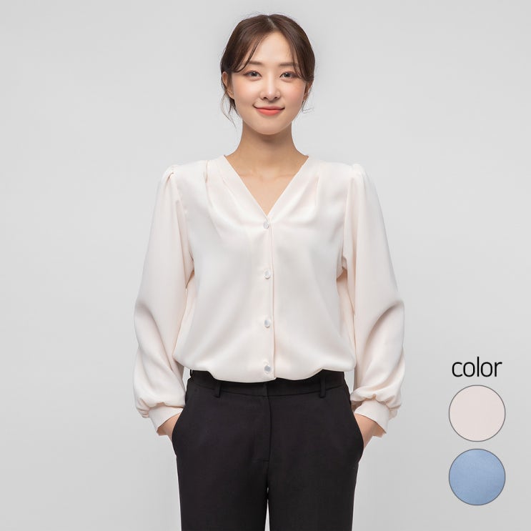 당신만 모르는 캐럿 여성용 브이넥 셔링 퍼프 소매 블라우스 좋아요 당신만 모르는 캐럿 여성용 브이넥 셔링 퍼프 소매 블라우스 좋아요