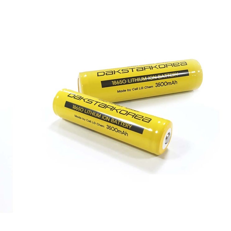 당신만 모르는 닥스타코리아 LG Chem 리튬이온 18650 3500mAh (보호회로 내장) 충전용건전지 1세트(2개), 세트 추천합니다