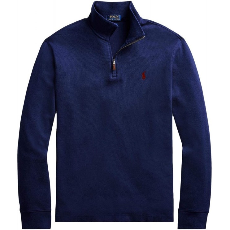 선호도 높은 Polo Ralph Lauren Men Half Zip French Rib Cotton Sweater (XL CruiseNavy) 추천해요