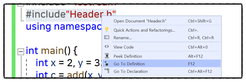 c++ 기초 헤더파일 만들기 실습 #include