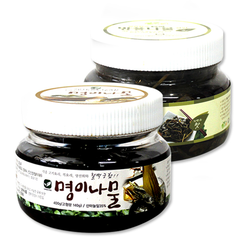 가성비갑 풍성한 명이나물 절임 400g+깔끔향긋 방풍나물절임 300g, 1box 추천합니다